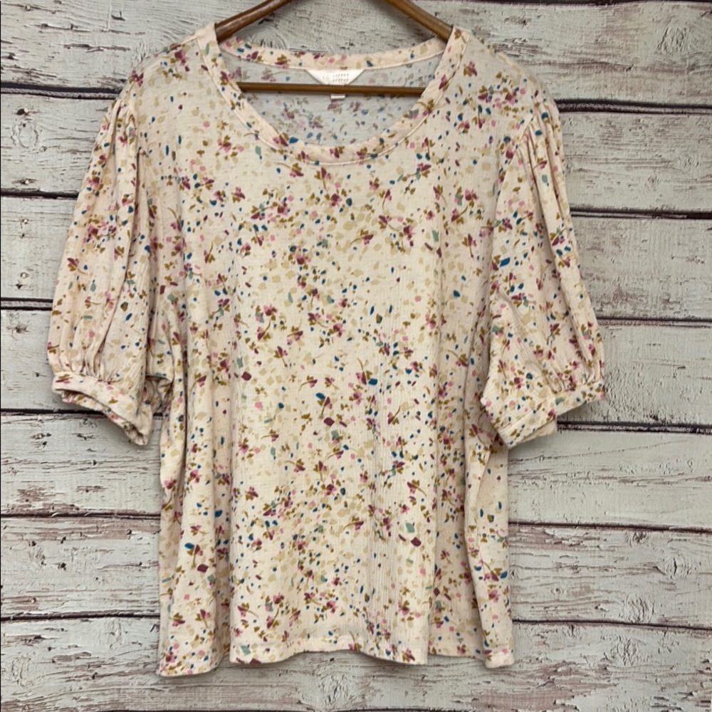 LC Lauren Conrad Multicolor Floral Top